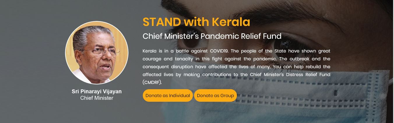 Donate to Chief Minister's Distress Relief Fund